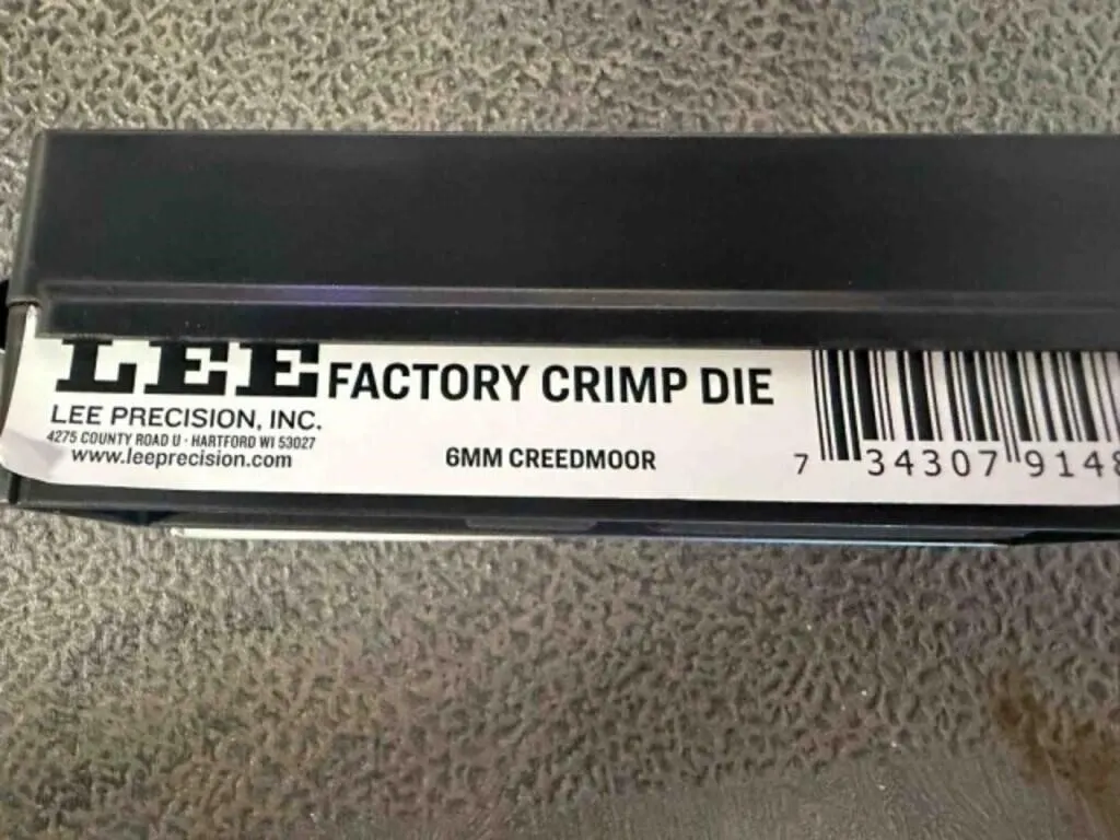 Lee 6mm Creedmoor die