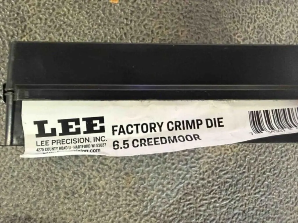 Lee 6.5 Creedmoor die