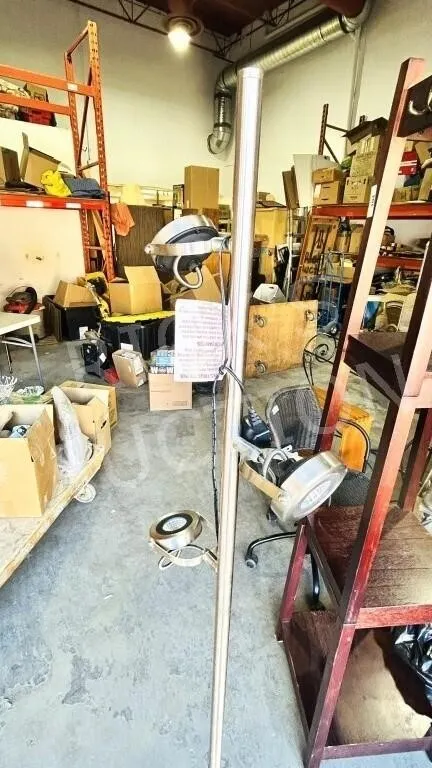 chrome 5 ft tall LED floor lamp