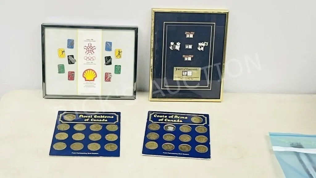 collector pin sets & Canadian tokens