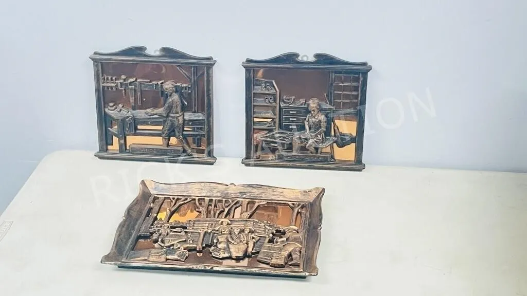 3pc- Coppercraft art wall decor