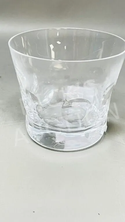 Baccarat crystal rocks glass-signed