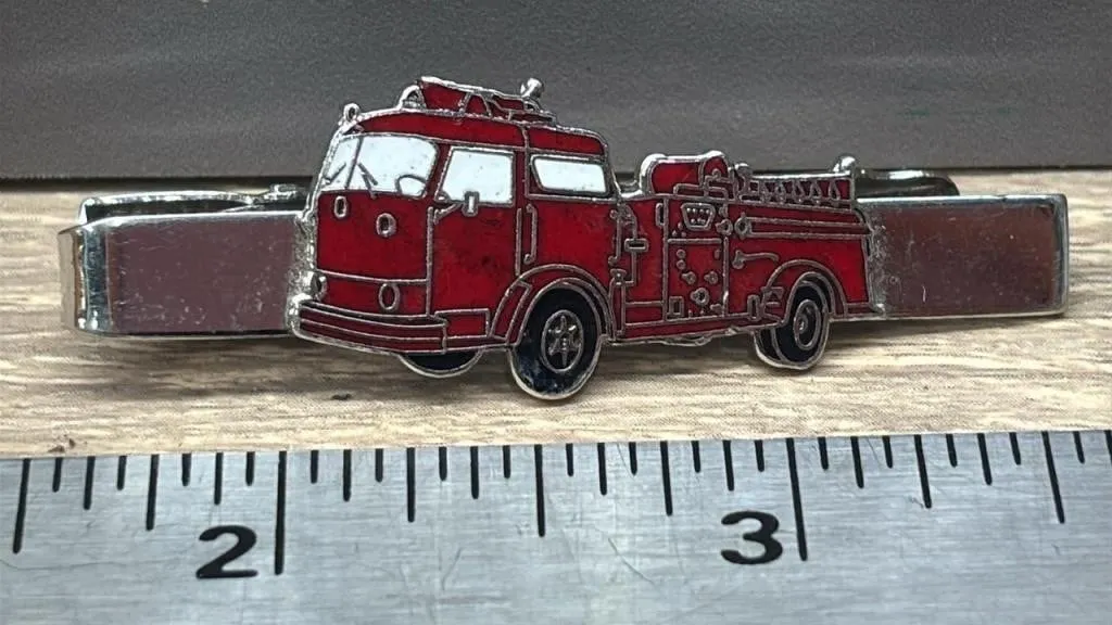 Firetruck Tie Clip. *DC