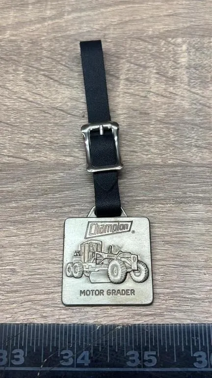 Champion Motor Grader Pocket Watch Fob. *DC