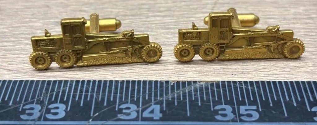 CAT Grader Cufflinks. *DC