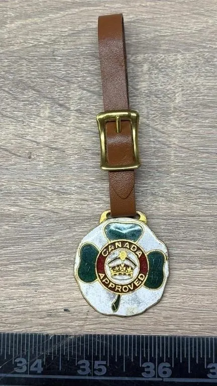Canada Approved P Burns & Co Pocket Watch Fob.