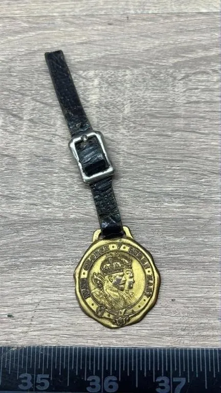 King George & Queen Mary Pocket Watch Fob. *DC