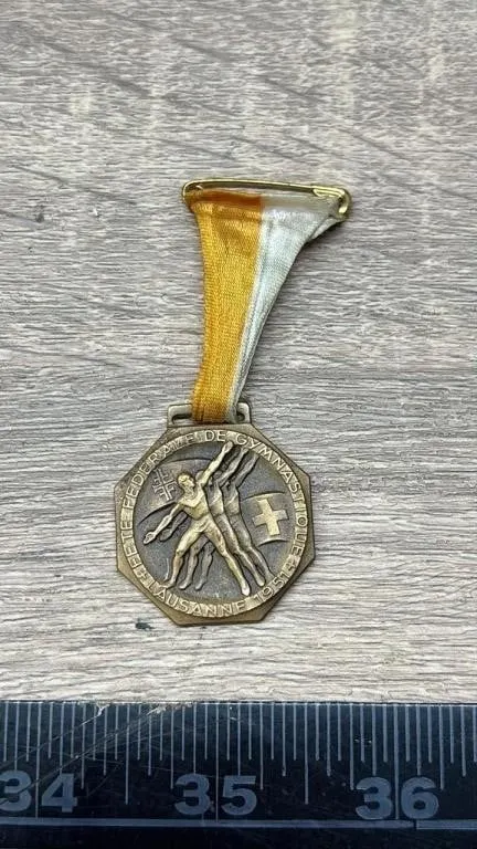 1951 Federal Gymnastics Pin. *DC