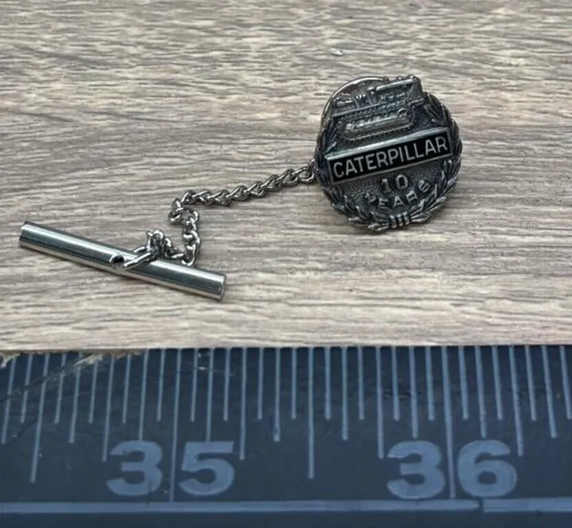 Sterling Caterpillar 10 Years Tie Pin. *DC
