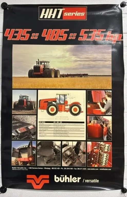 Bühler/Versatile HHT Serie Poster. 24”x36”.