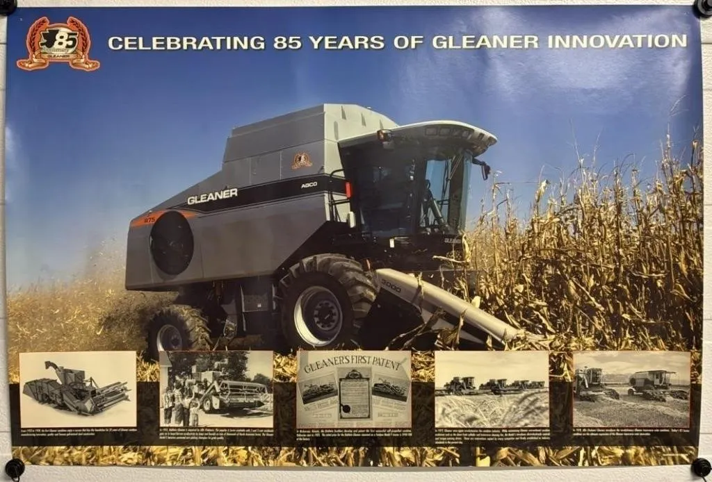 Gleaner 85th Anniversary (2008) Dealer Poster.