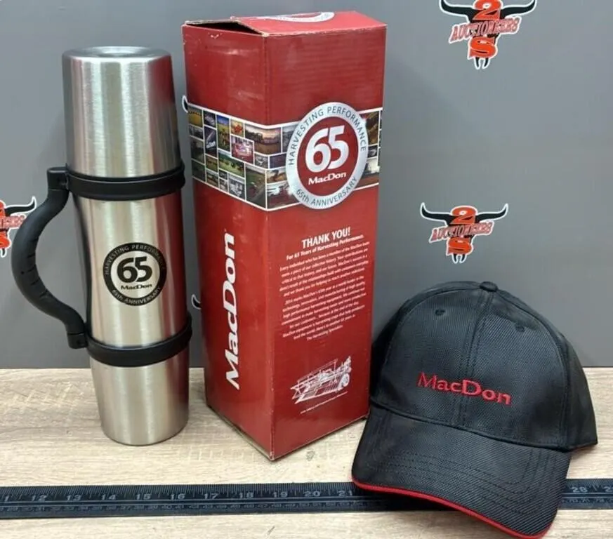 MacDon Unused Thermos & Cap. Manufacturing Defect