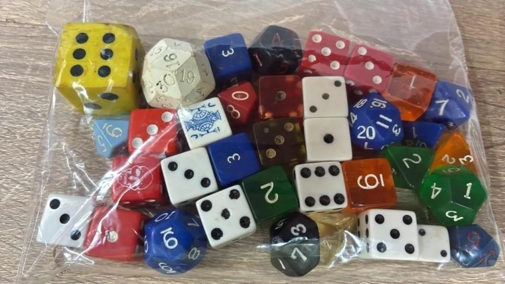 Critical Hit! Bag of Vintage Dice. I’ve Never