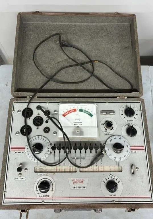 Vintage Tube Tester. Unknown Working Condition.