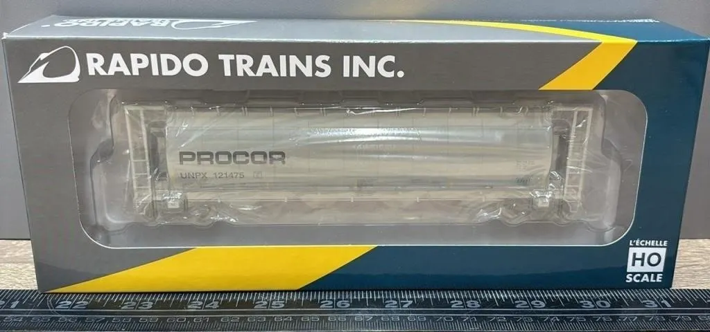 HO Rapido Trains Procor Covered Hopper. Unused.