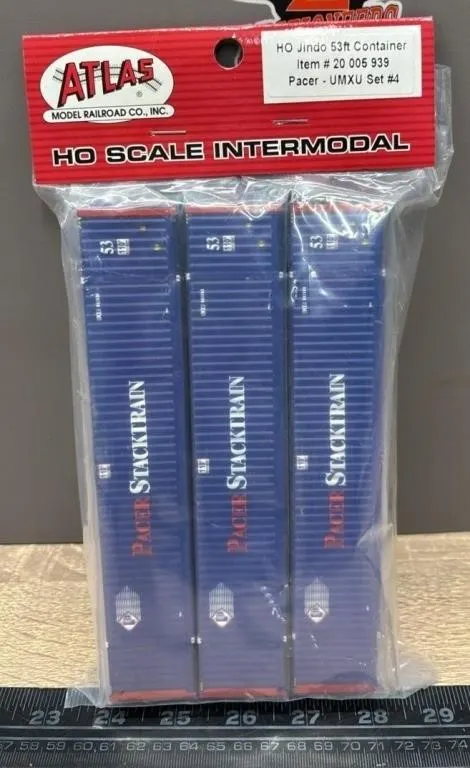 HO Atlas Jindo Pacer Stacktrain 4 Pack