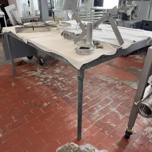 Deboning Galvanized Table w/ Poly Tops