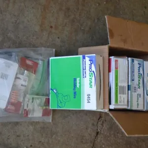 4 PROSTAR BOXES WELDING WIRE & WELDING CONSUMABLES