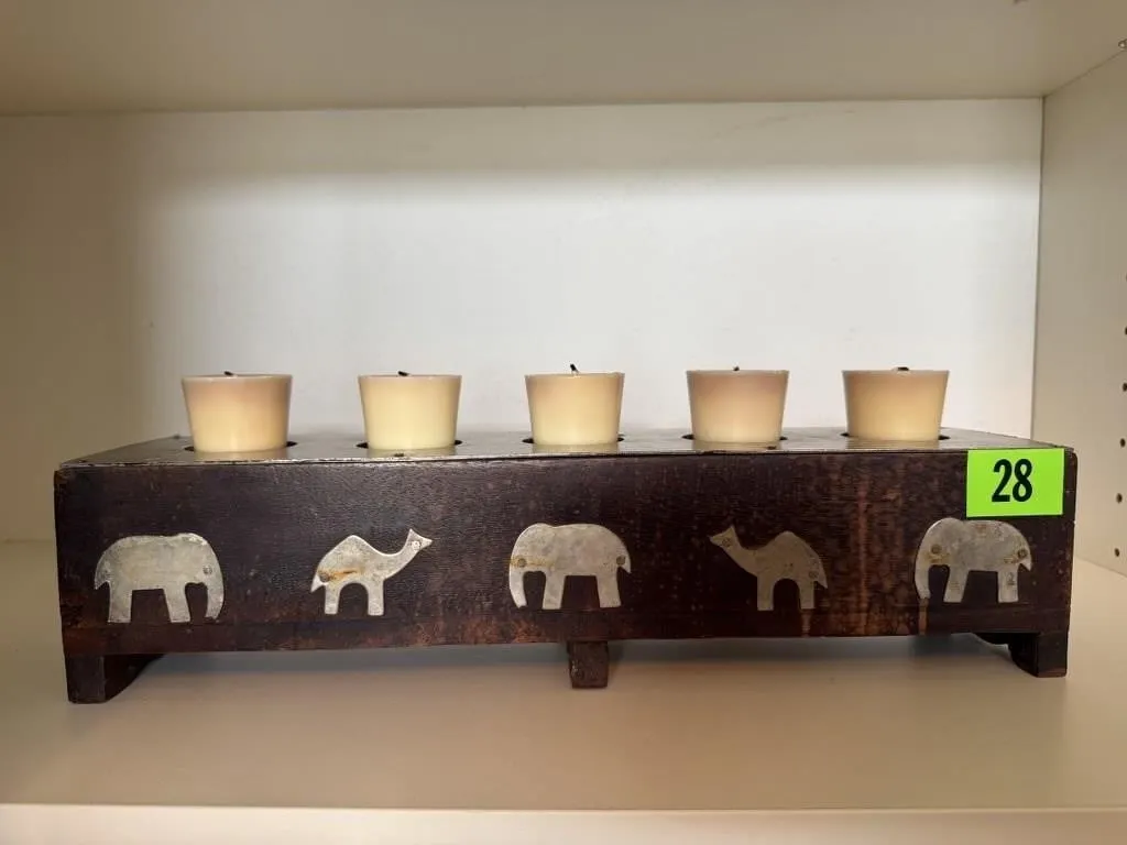 Safari votive candle holder