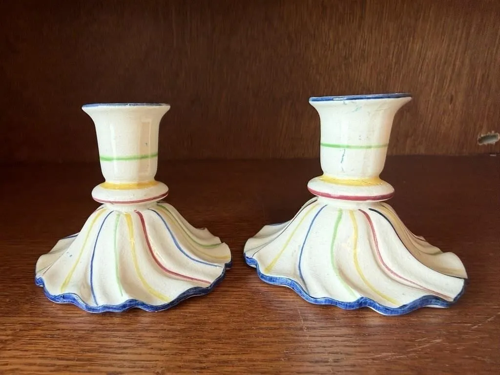 Pair vintage candlesticks