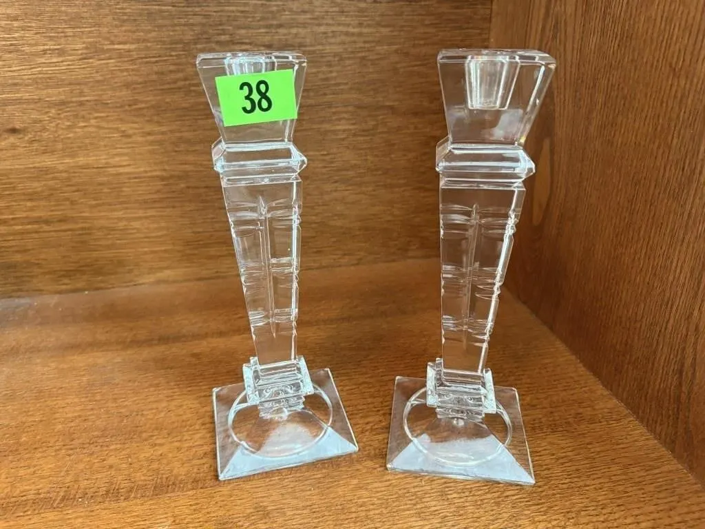 Crystal candlesticks (2)