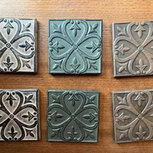 Metal decorative wall tiles (6)
