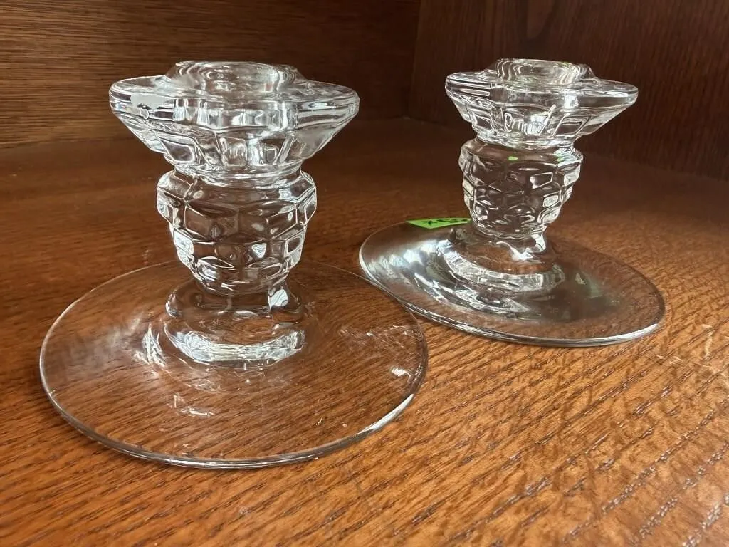 Crystal candlesticks (2)