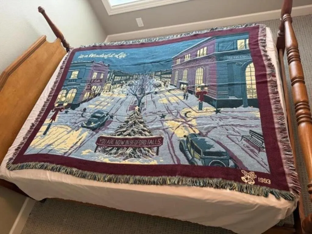 "It's a Wonderful Life" throw blanket