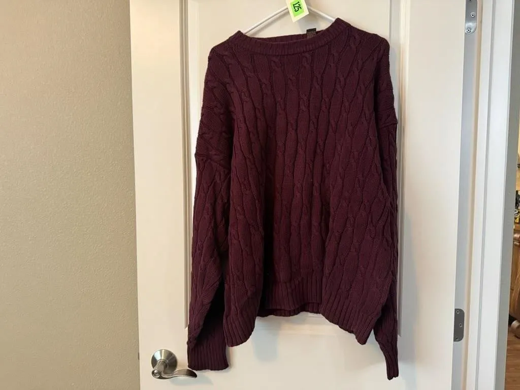 Eddie Bauer cable knit sweater