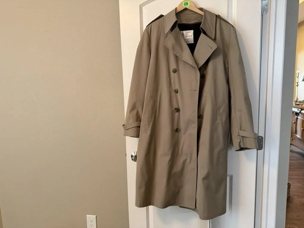 London Fog lined trench coat