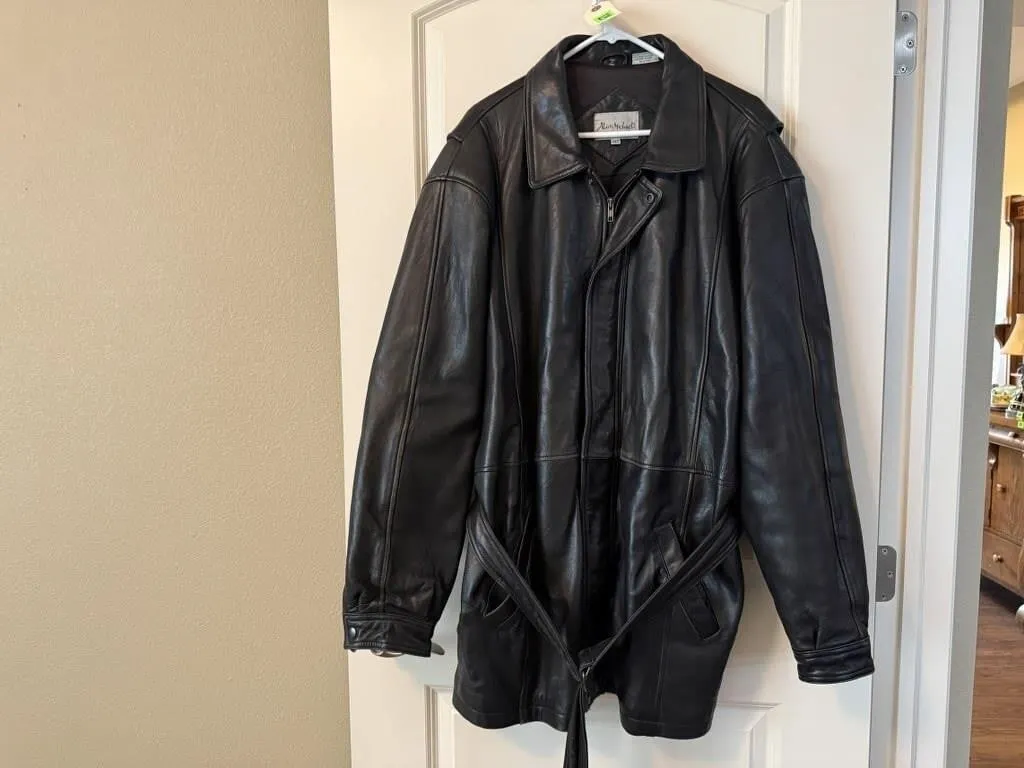 Alan Michaels leather coat