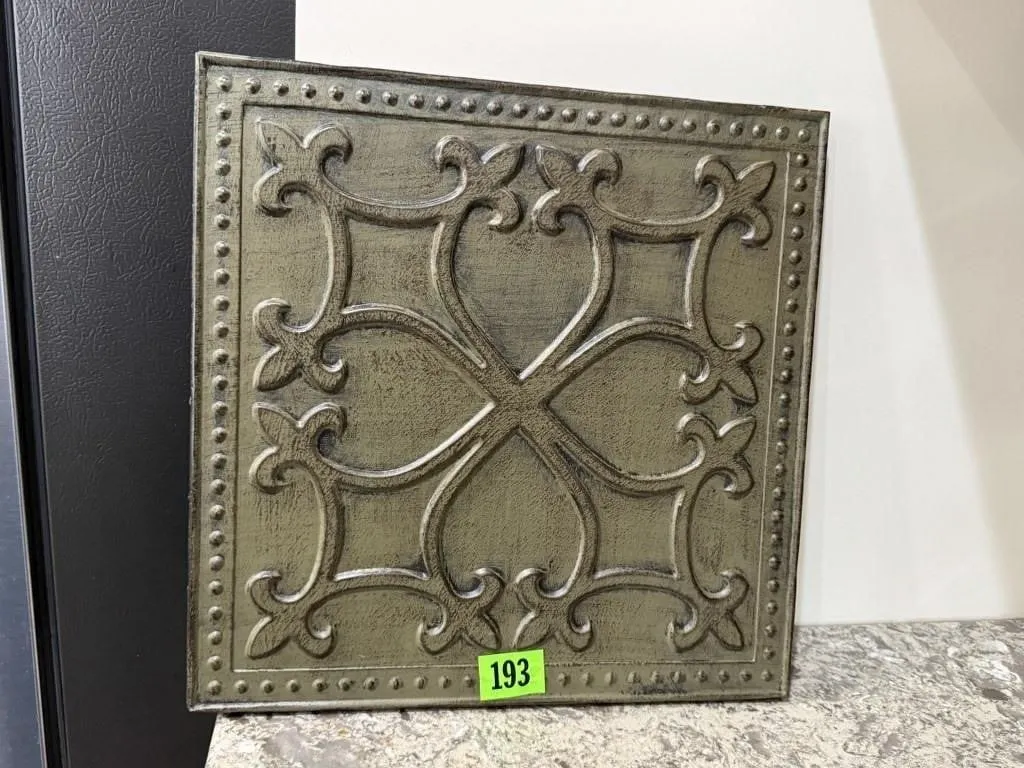 Decorative metal tile