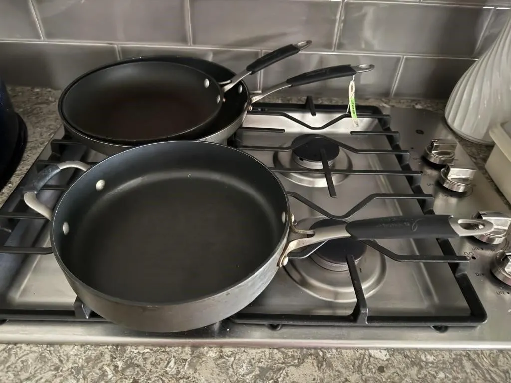 Calphalon cooking skillets (3)