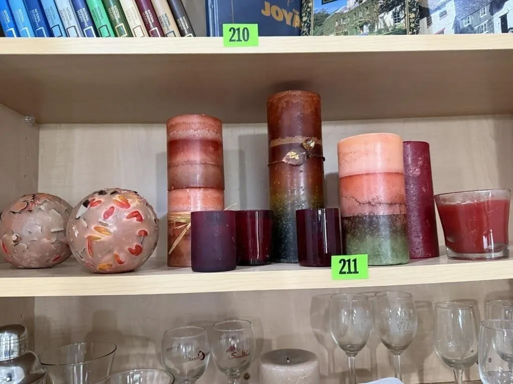 Wax candle assortment
