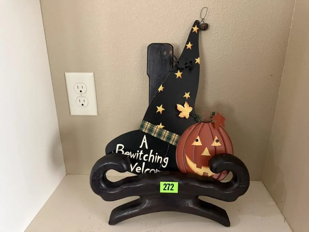 Bewitching sign, decorative easel