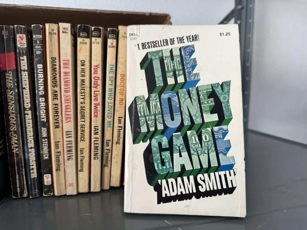 Box of paperback books