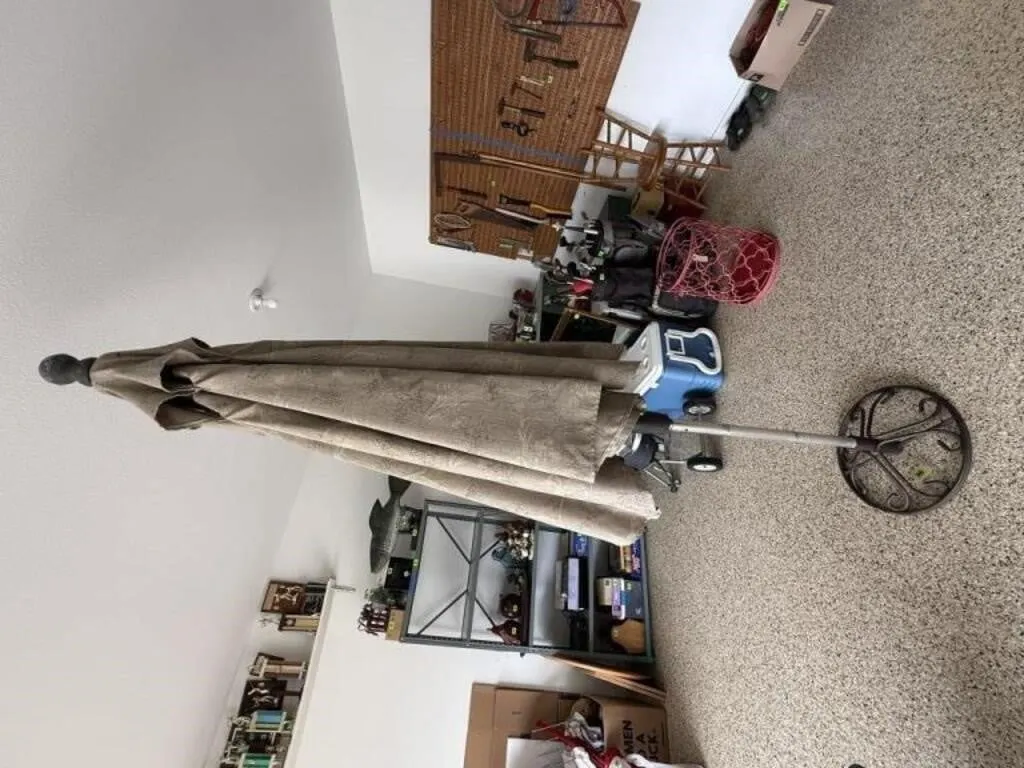 Patio umbrella, stand