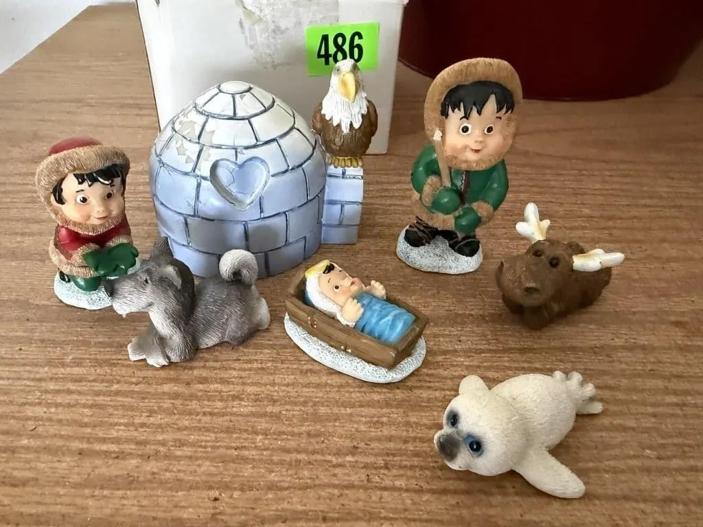 Alaskan nativity set