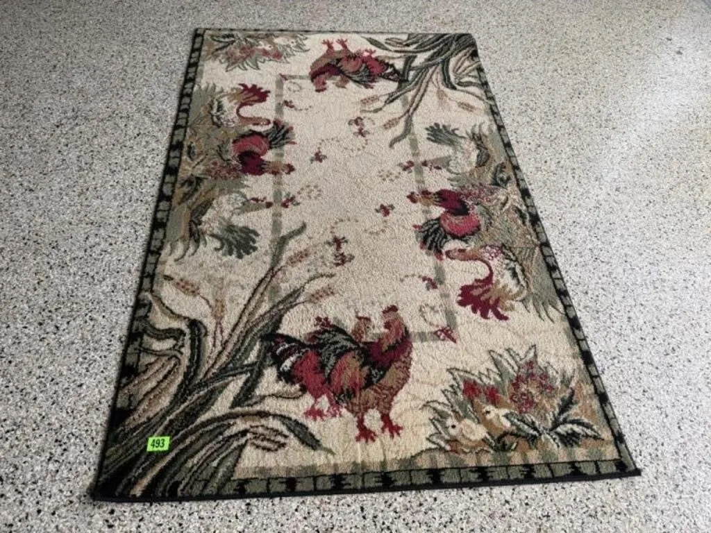 Chicken area rug