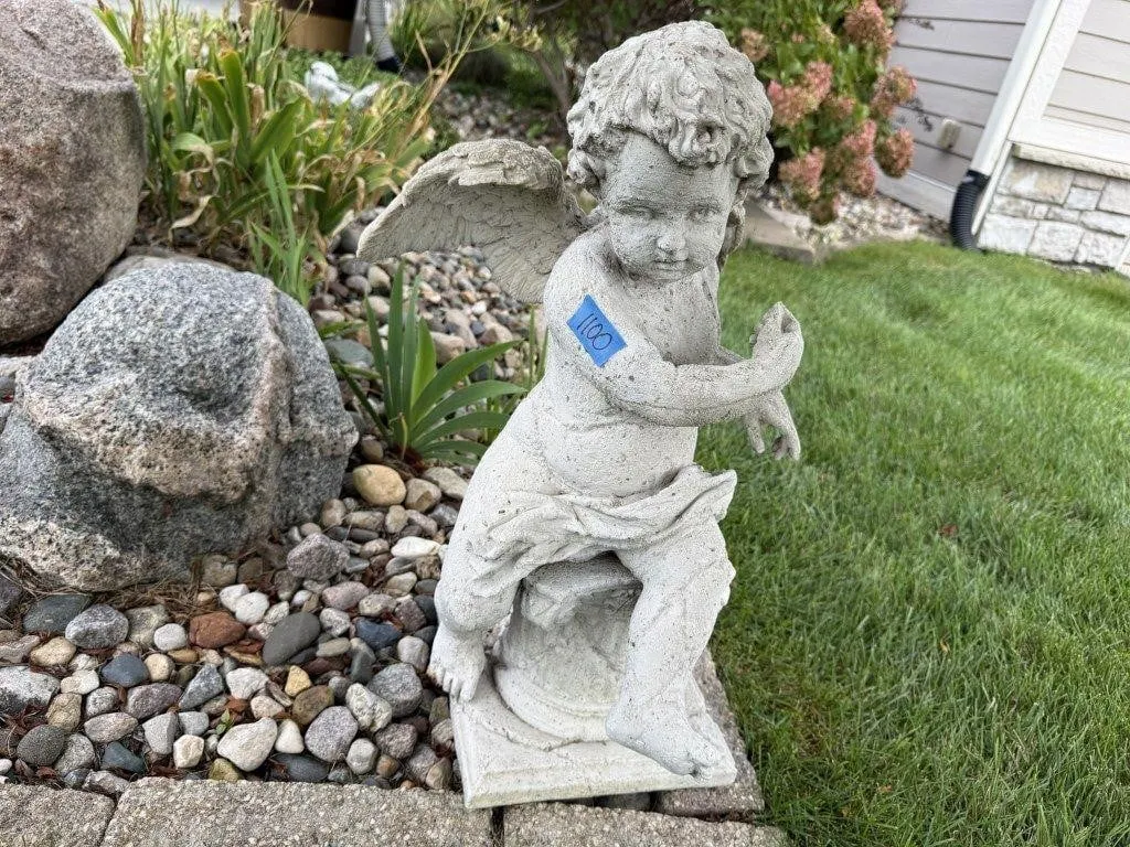 Garden angel statue