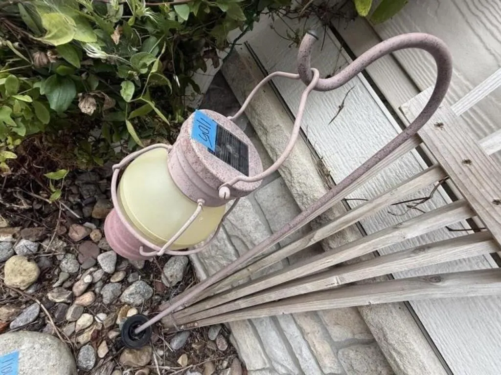 Solar lantern, shepherd's hook