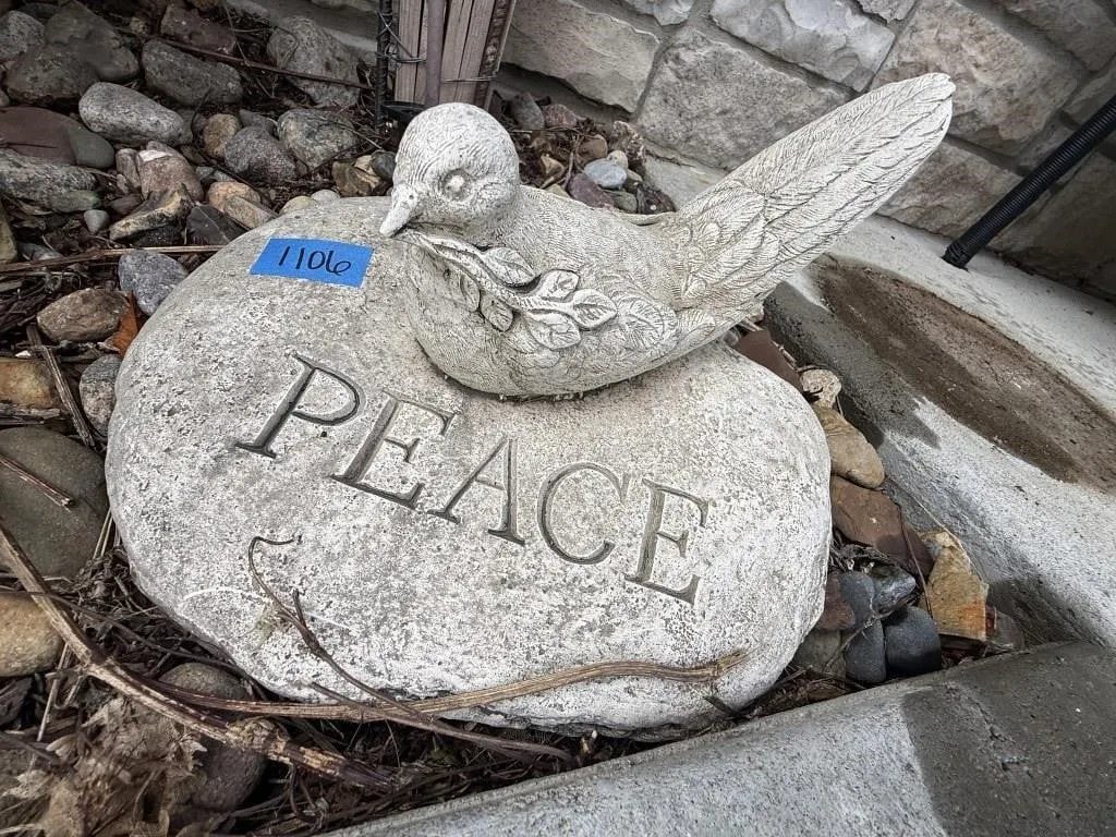 Peace garden stone