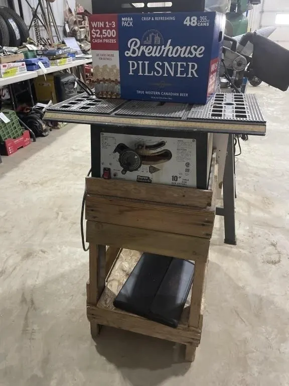 Durex 10" Table Saw On Shop Made Stand W/