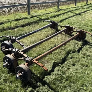 3 - 3500lb Used Spring Axles W/ 5 Bolt Hubs