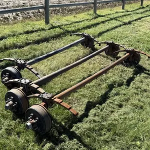 3 - 3500lb Used Spring Axles W/ 5 Bolt Hubs