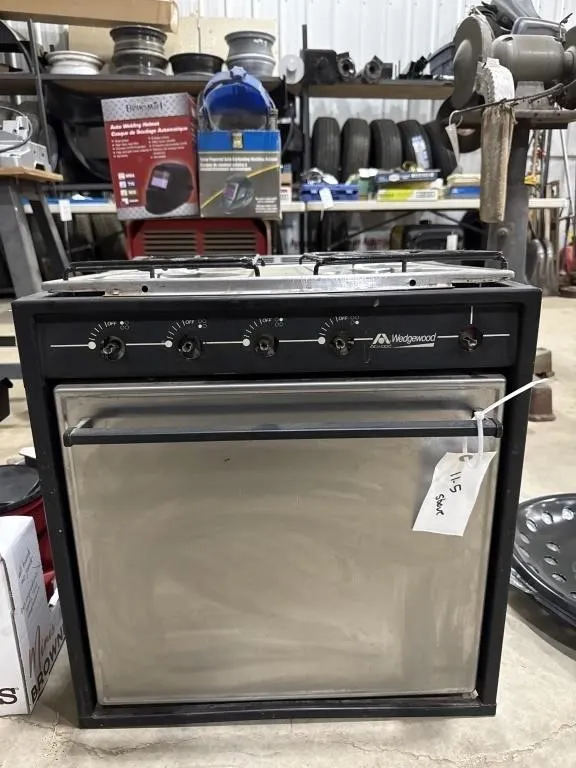 RV Propane 4 Burner Stove & Oven