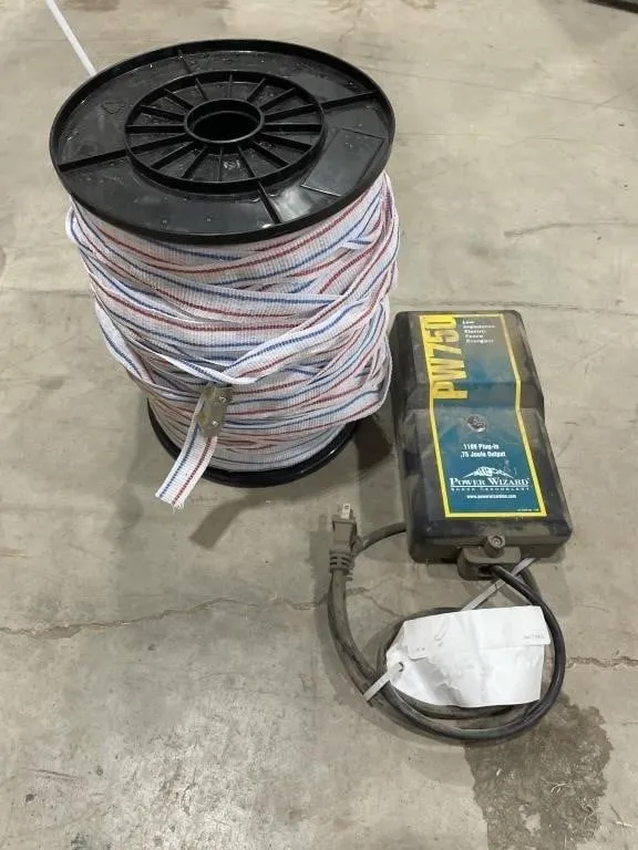 New Roll of Elec Fence Tape & PW750 Elec Fencer