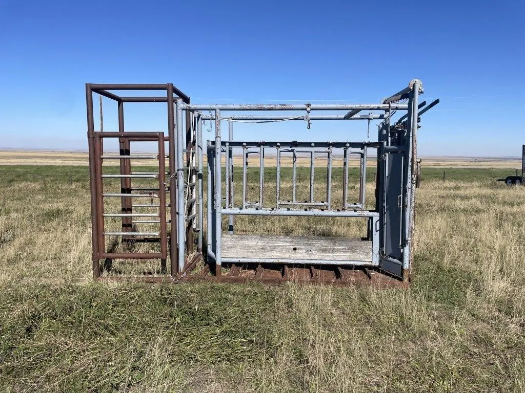 Cattle Squeeze W/ Rear Extension Cage