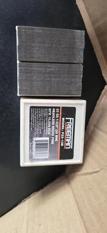 10,000-count box of Freeman P23-138 headless micrs