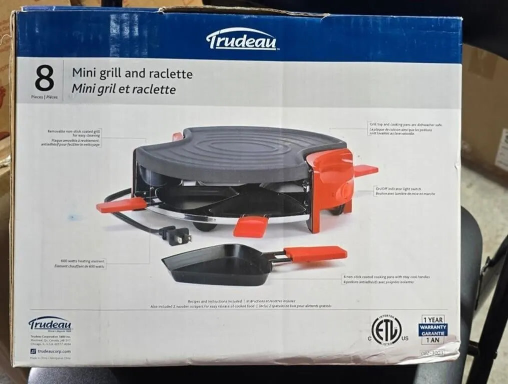 Trudeau 8-piece Mini Grill
